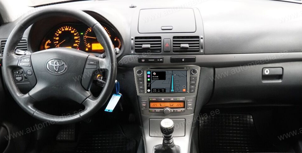 Toyota Avensis T25 (2002-2008)  Automedia RVT5587B Mudelikohane android multimeediakeskus gps naviraadio