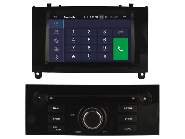 PEUGEOT 407 (Black Glossy Frame)  Automedia RVT5588B Mudelikohane android multimeediakeskus gps naviraadio