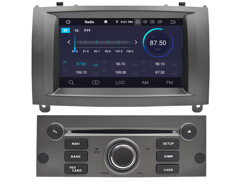 PEUGEOT 407 Automedia RVT5588S Штатная магнитола Android