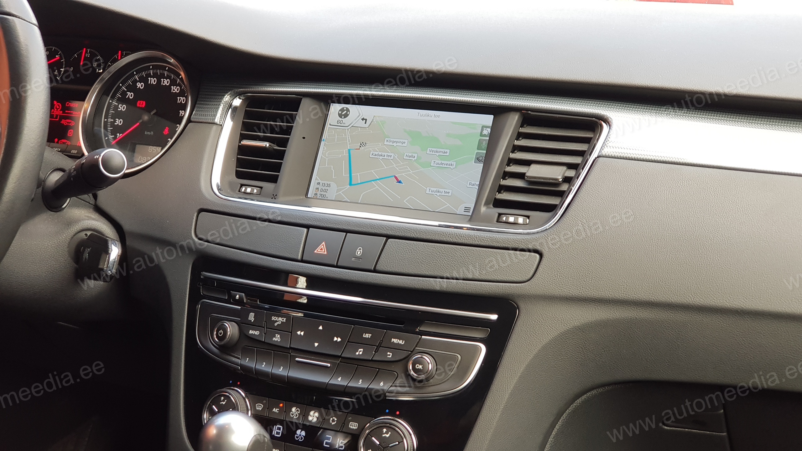 PEUGEOT 508 Automedia RVT5637 Mudelikohane android multimeediakeskus gps naviraadio