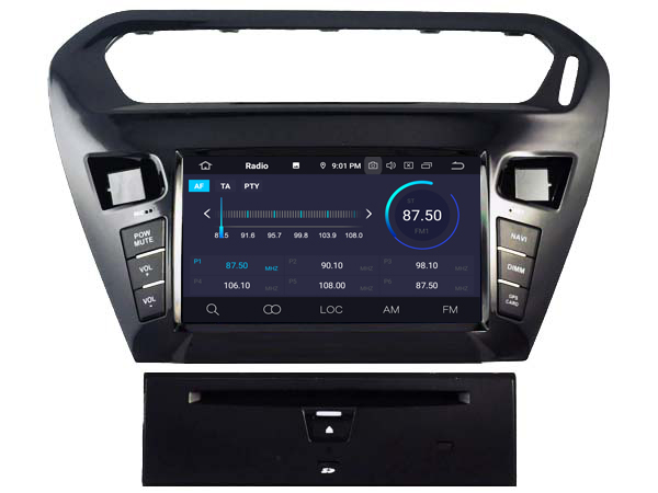 CITROEN ELYSEE / PEUGEOT 301  Automedia RVT5695 Car multimedia GPS player with Custom Fit Design