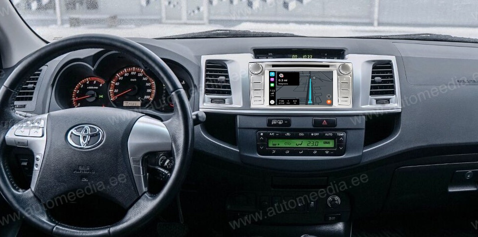 TOYOTA HILUX (2012-2015)  Automedia RVT5709 Mudelikohane android multimeediakeskus gps naviraadio