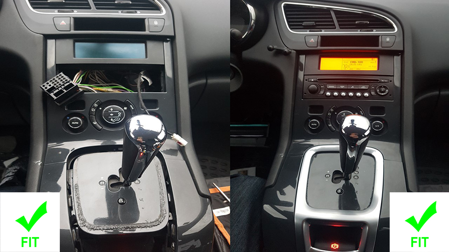 PEUGEOT 3008/5008 (2009-2011)  Automedia RVT5738 Automedia RVT5738 совместимость мультимедийного радио в зависимости от модели автомобиля