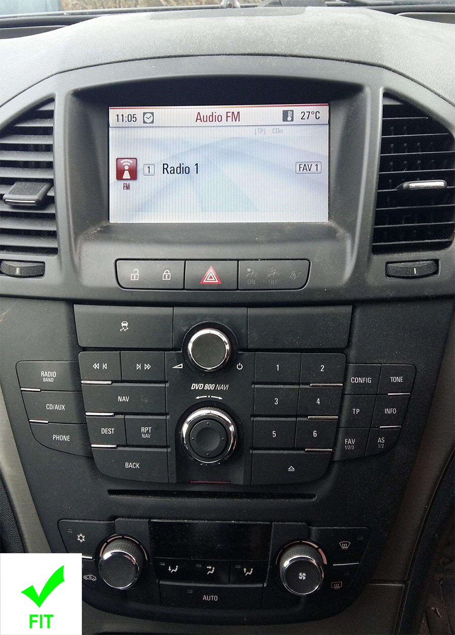 Opel Insignia (2008-2011) for car with original GPS (DVD800) Automedia RVT5753H Automedia RVT5753H совместимость мультимедийного радио в зависимости от модели автомобиля