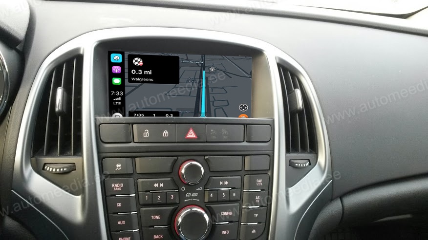 Opel Astra J (2009-2015)  Automedia RVT5754 merkkikohtainen Android GPS multimedia näyttösoitin