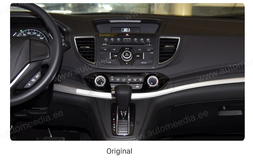 Honda CRV (2012-2016)  Automedia RVT5756 Automedia RVT5756 совместимость мультимедийного радио в зависимости от модели автомобиля