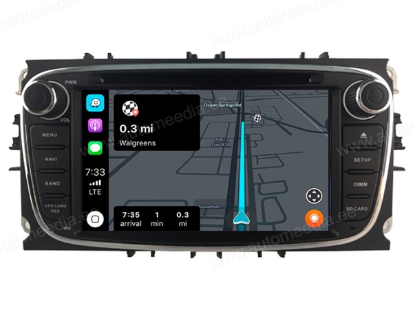FORD MONDEO (2007-2013)/FOCUS(2008-2011)/S-MAX(2008-2011)/GALAXY(2011-2012)  Automedia RVT5762B merkkikohtainen Android GPS multimedia näyttösoitin