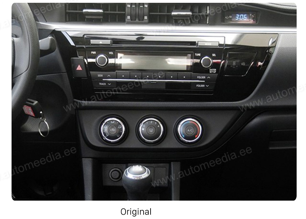 TOYOTA COROLLA (2012-2015)  Automedia RVT5781 Automedia RVT5781 custom fit multimedia radio suitability for the car