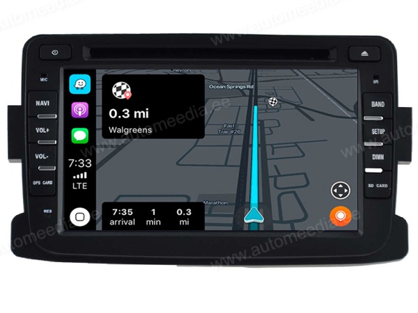 Dacia Duster | Lodgy | Dokker | Renault Captur (2011-2017)  Automedia RVT5787 Car multimedia GPS player with Custom Fit Design