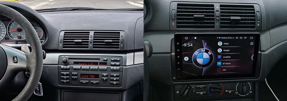 BMW 3. seeria E46 (1998-2006) Mudelipõhine Android 12 auto GPS multimeediakeskus | 9" tollise ekraaniga | Automedia WTS-9801