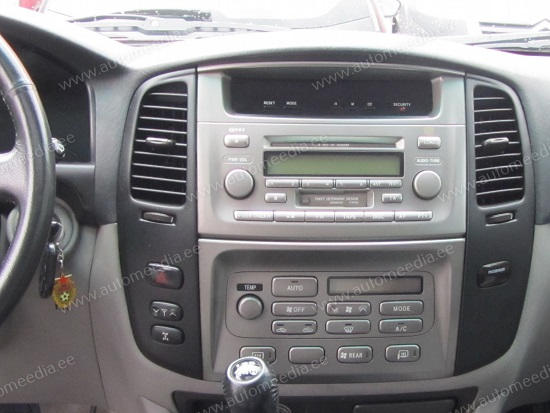 Toyota Land Cruiser LC 100 2002 - 2007 (Auto Air Conditioner)  Automedia WTS-9151B Automedia WTS-9151B raadio sobivus autole