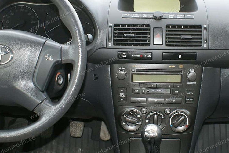 Toyota Avensis T250 2 II 2003 - 2009  Automedia WTS-9170 Automedia WTS-9170 mallikohtaisen multimediaradion soveltuvuus autoon