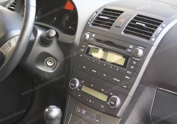 Toyota Avensis 3 2008 - 2015  Automedia WTS-9171 Automedia WTS-9171 mallikohtaisen multimediaradion soveltuvuus autoon