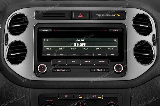 VW Tiguan 2006 - 2011 Sliver  Automedia WTS-9227AS Automedia WTS-9227AS совместимость мультимедийного радио в зависимости от модели автомобиля