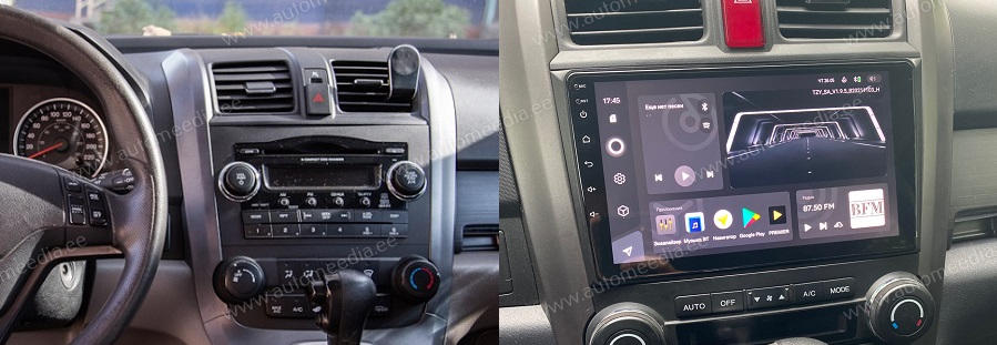 Honda CRV CR-V 2006 2007 2008 2009 2010 2011  Automedia WTS-9318 Automedia WTS-9318 совместимость мультимедийного радио в зависимости от модели автомобиля