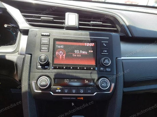 Honda Civic 2015 - 2020  Automedia WTS-9322 Automedia WTS-9322 raadio sobivus autole