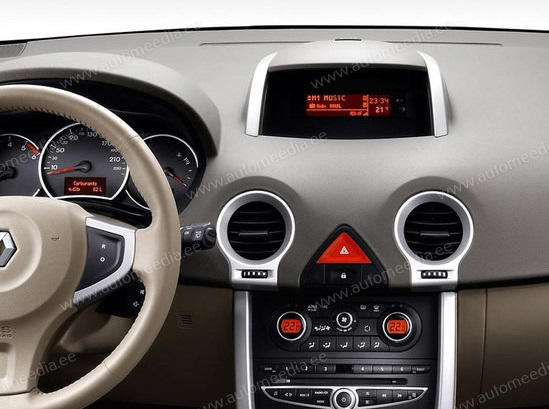 Renault Koleos 2008 - 2016  Automedia WTS-9359 Automedia WTS-9359 совместимость мультимедийного радио в зависимости от модели автомобиля