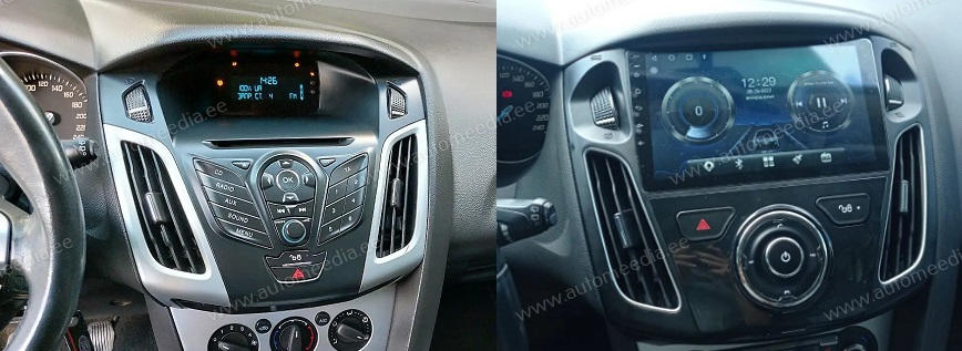 Ford Focus 3 Mk 3 2011 - 2019  Automedia WTS-9458 Automedia WTS-9458 mallikohtaisen multimediaradion soveltuvuus autoon
