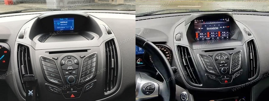 Ford Kuga Escape 2013-2016  Automedia WTS-9498 Automedia WTS-9498 совместимость мультимедийного радио в зависимости от модели автомобиля