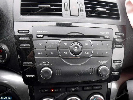 Mazda 6 Ⅱ GH 2007 - 2012  Automedia WTS-9615 Automedia WTS-9615 mallikohtaisen multimediaradion soveltuvuus autoon