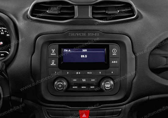 Jeep Renegade 2016 - 2020  Automedia WTS-9831 Automedia WTS-9831 совместимость мультимедийного радио в зависимости от модели автомобиля