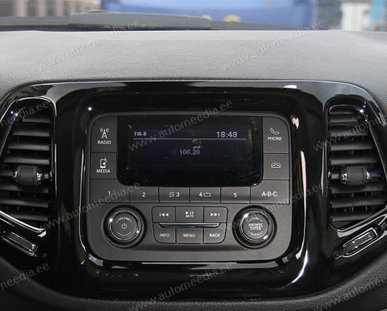 Jeep Compass 2 MP 2016 - 2018  Automedia WTS-9880 Automedia WTS-9880 совместимость мультимедийного радио в зависимости от модели автомобиля