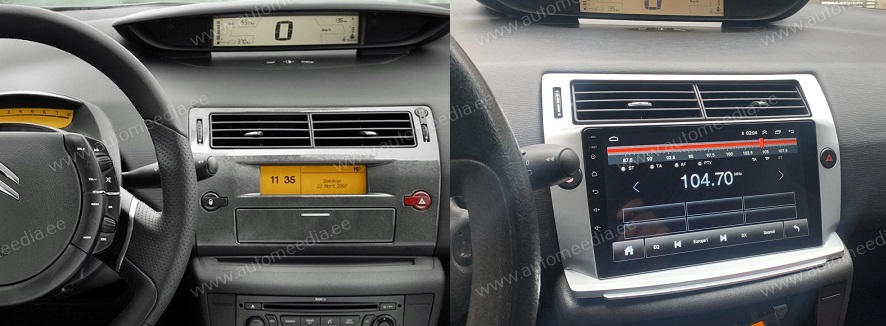 Citroen C4 C-Triomphe C-Quatre 2004 - 2009  Automedia WTS-9949 Automedia WTS-9949  pielāgota multivides radio piemērotība automašīnai