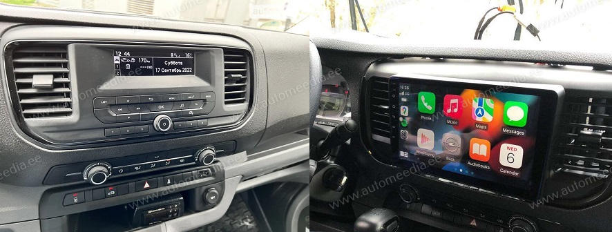 Toyota ProAce / Citroen Jumpy III / SpaceTourer I / Peugeot Expert III 2016 - 2021  Automedia WTS-9951 Automedia WTS-9951 custom fit multimedia radio suitability for the car