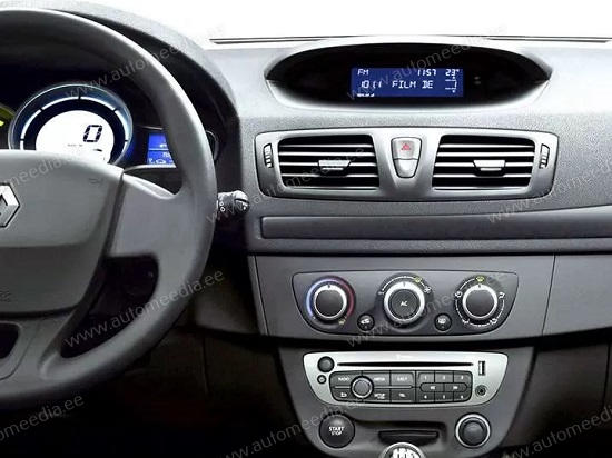 Renault Megane 3 2008 - 2014  Automedia WTS-9993 Automedia WTS-9993 mallikohtaisen multimediaradion soveltuvuus autoon
