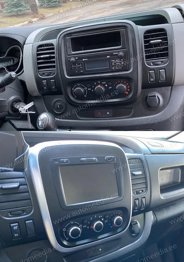 Opel Vivaro | Renault Trafic 3  | (2015 - 2019)  Automedia WTS-9997 Automedia WTS-9997 совместимость мультимедийного радио в зависимости от модели автомобиля