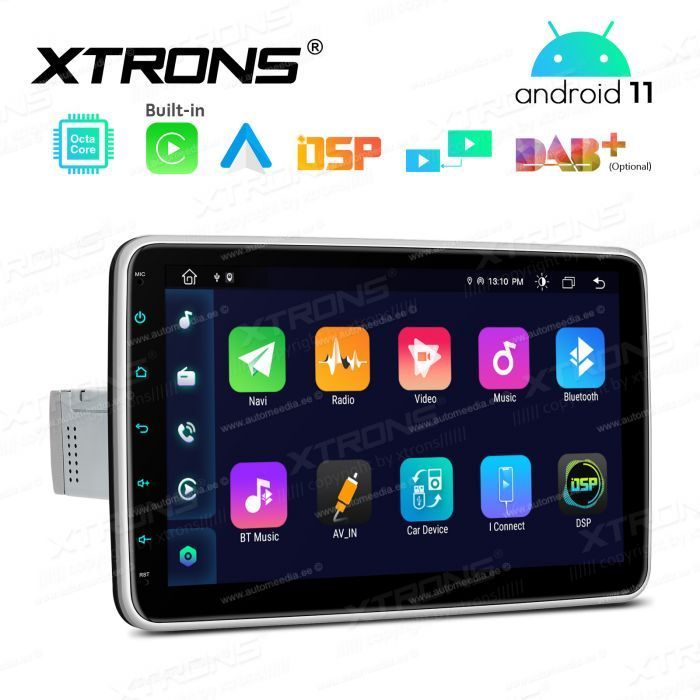 1 DIN universaalne Android 12 GPS autoraadio ja multimeedia keskus