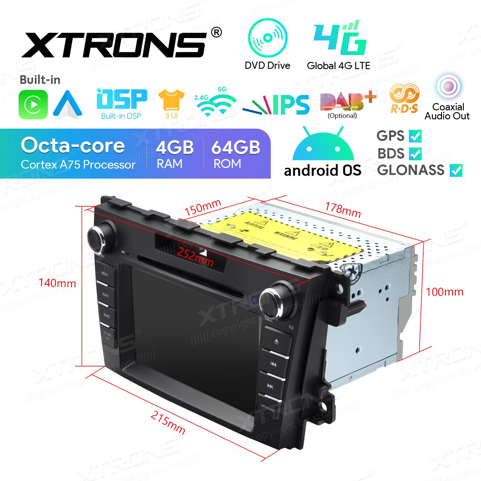 Mazda CX7 (2007-2012) Android 13  | GPS autoraadio ja multimeedia keskus