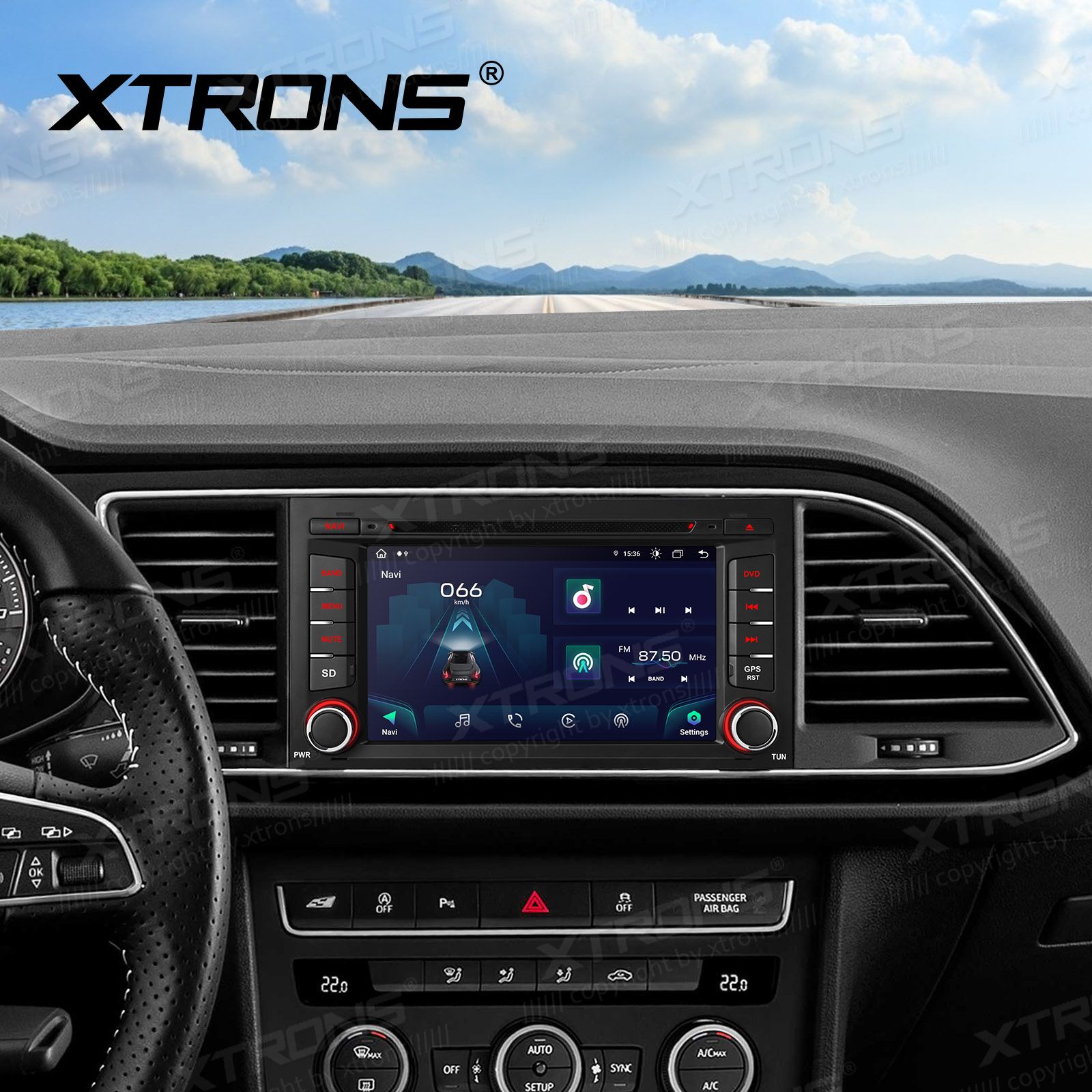 Seat Leon 2012-2019) Android 13  | GPS autoraadio ja multimeedia keskus