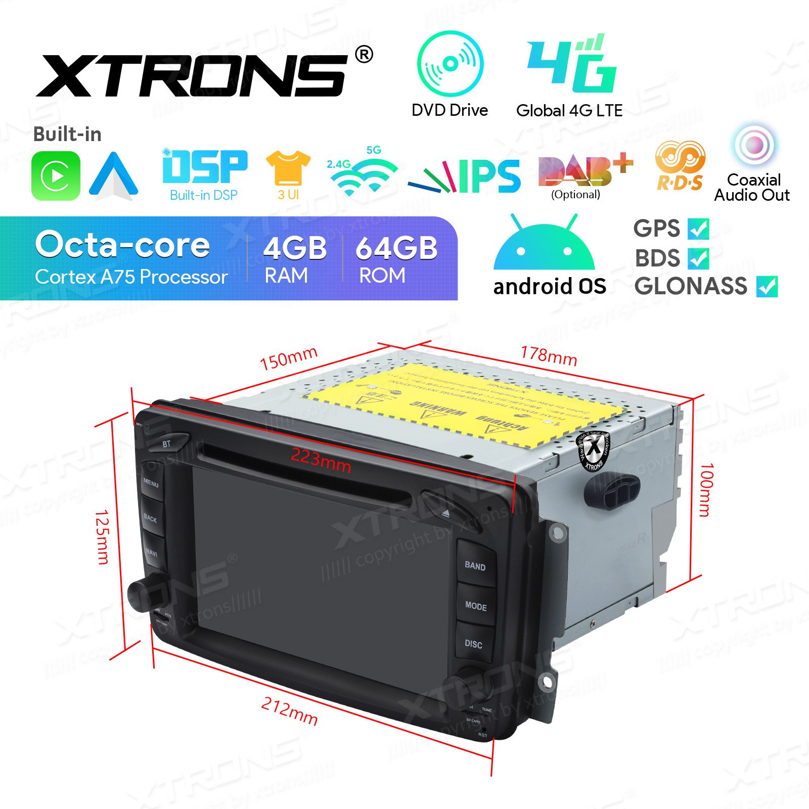 Mercedes-Benz CLK (1998-2004) | C-Class (2000-2004) | G-Class (1998-2006) | Vito & Viano (2003-2006) Android 13  | GPS autoraadio ja multimeedia keskus