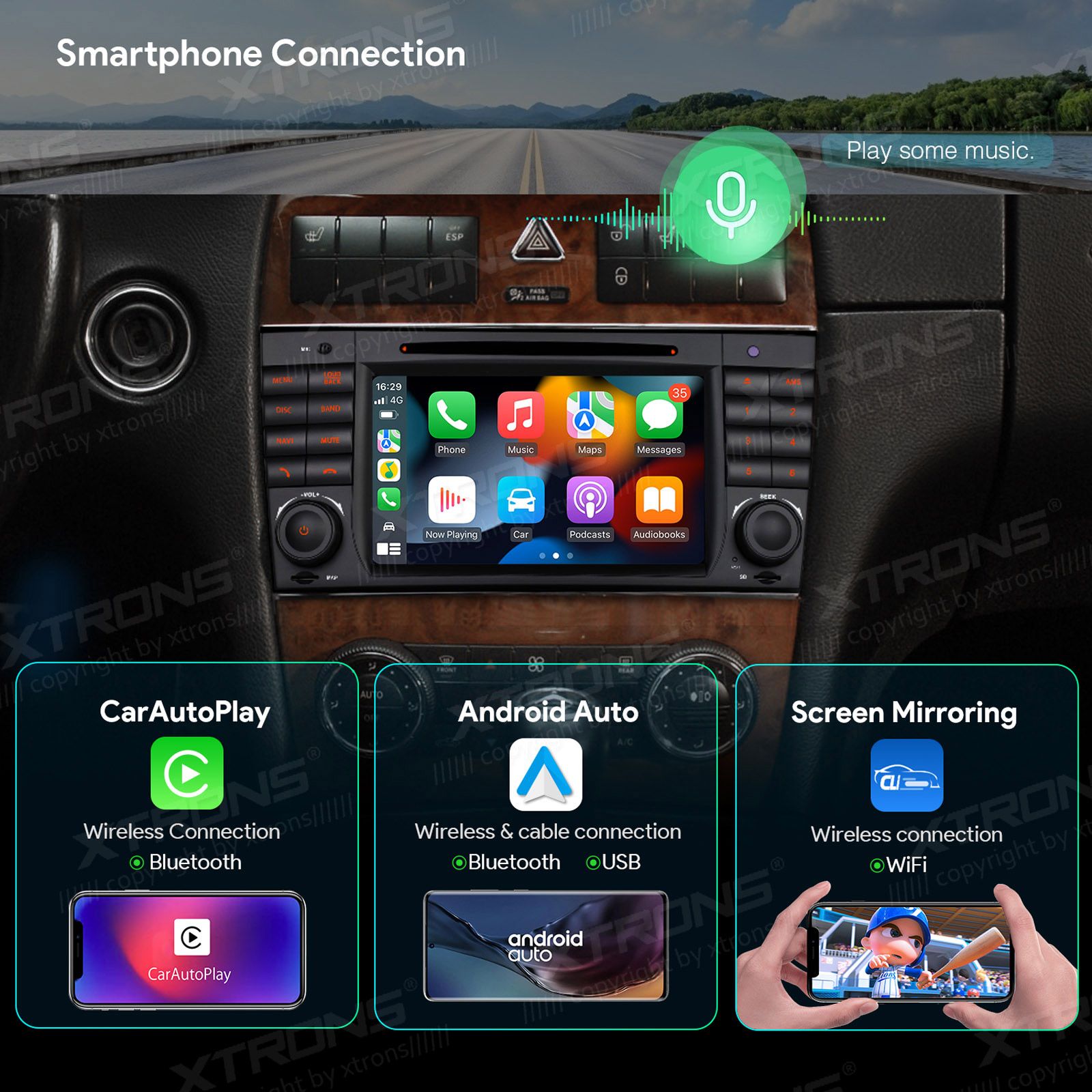 Mercedes-Benz CLK (2005-2006) | C-Class (2004-2007) | G-Class (2005-2008) Android 13  | GPS autoraadio ja multimeedia keskus