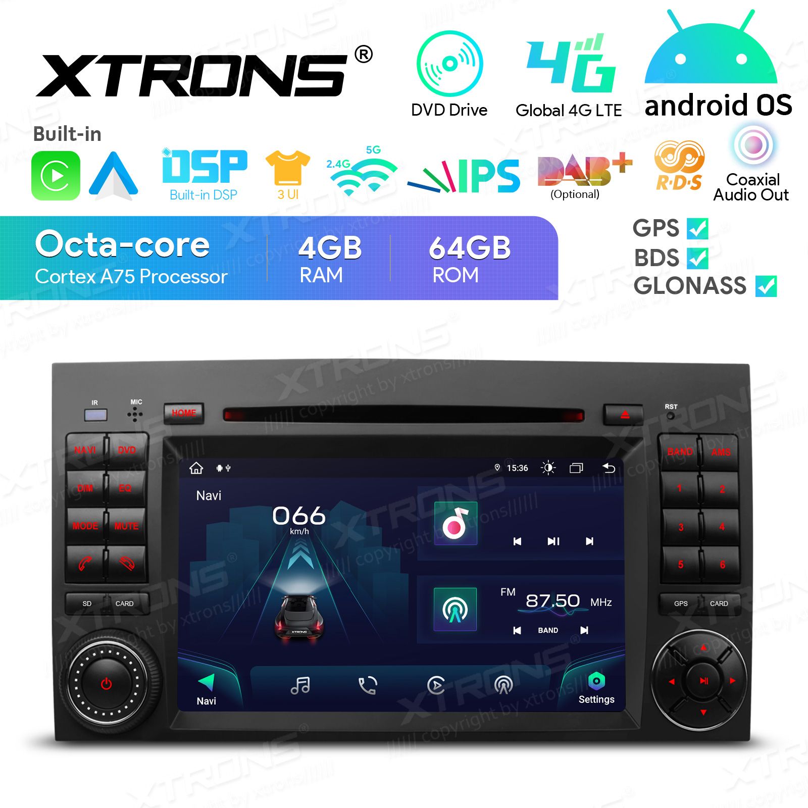 Mercedes-Benz Sprinter | Vito & Viano (2006-2020) | A-Class | B-Class (2004-2012) Android 13  | GPS car radio and multimedia system