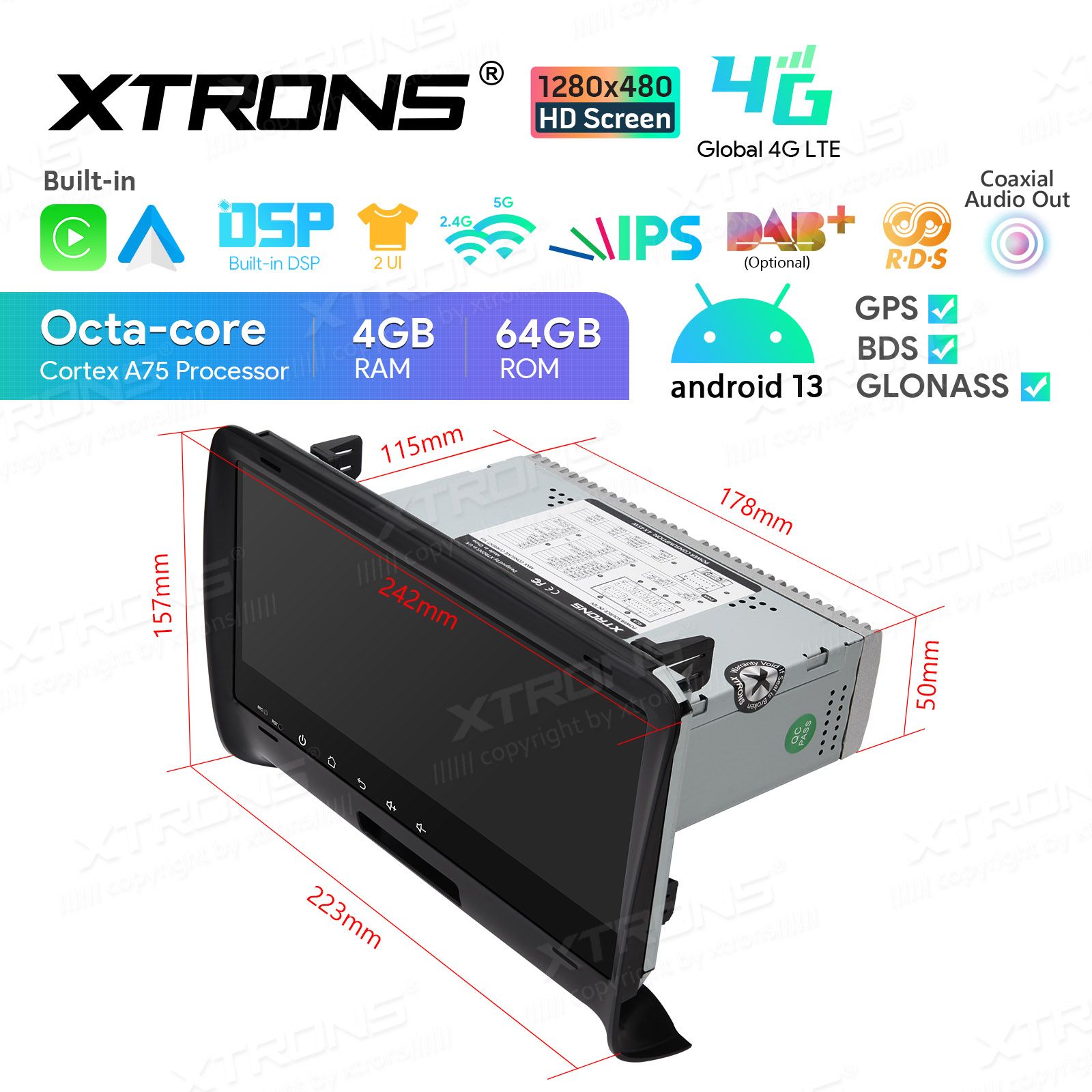 Audi TT (2006-2012) Android 13  | GPS autoraadio ja multimeedia keskus