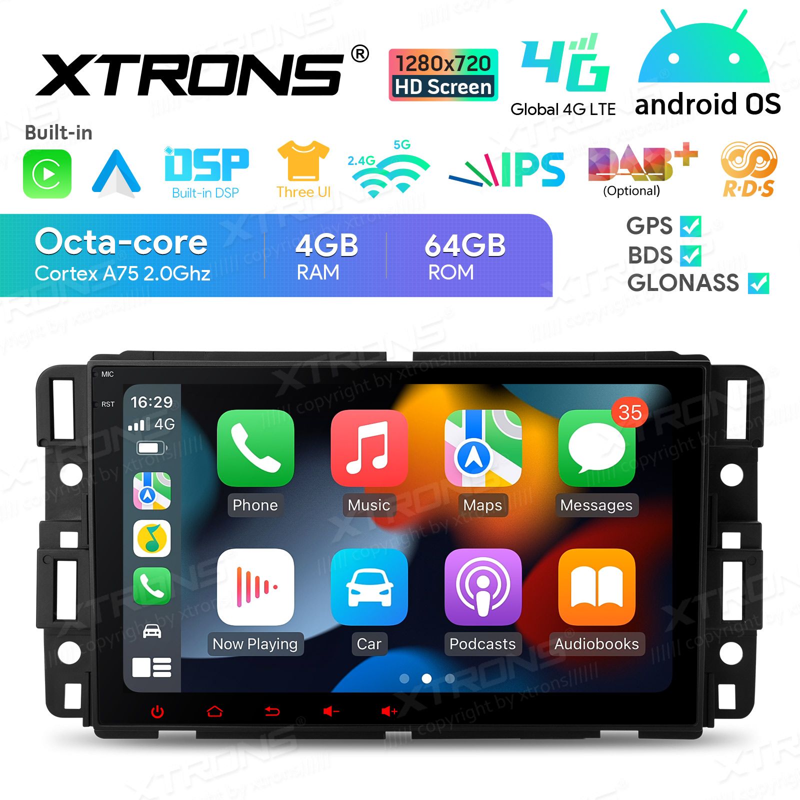 Chevrolet | Buick | GMC | HUMMER Android 13  | GPS autoraadio ja multimeedia keskus
