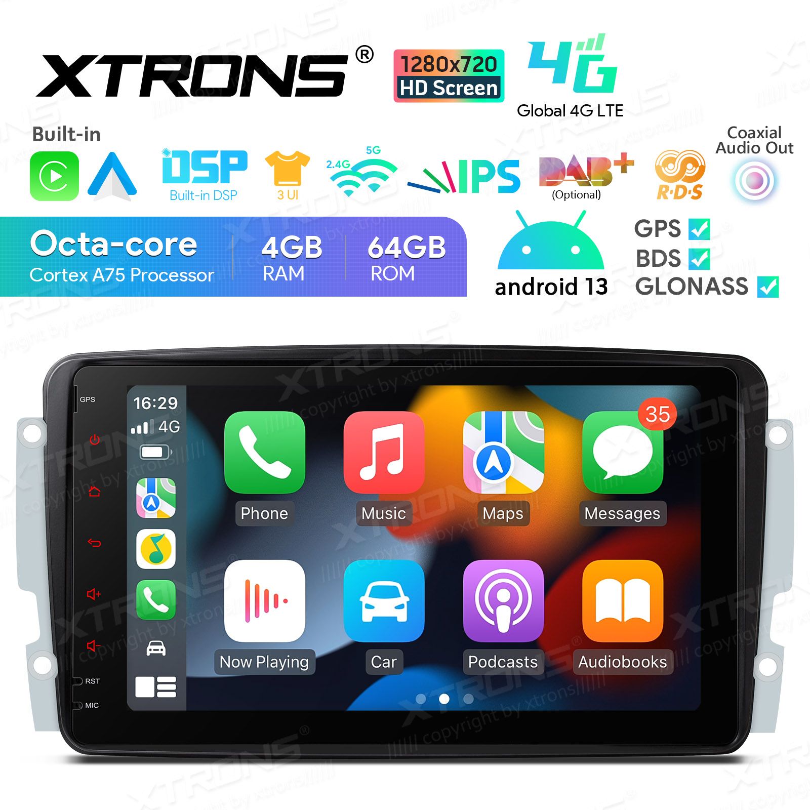Mercedes-Benz CLK (1998-2004) | C-Class (2000-2004) | G-Class (1998-2006) | Vito & Viano (2003-2006) Android 13  | GPS autoraadio ja multimeedia keskus
