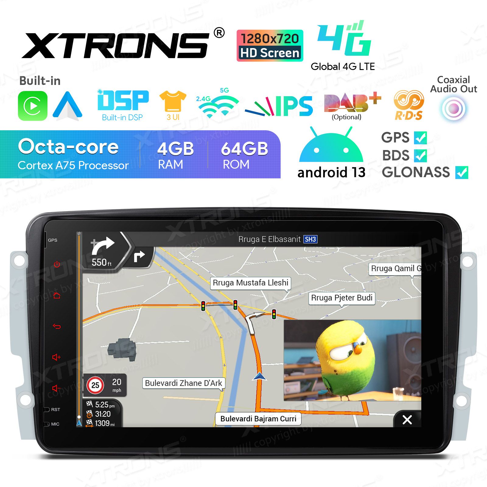 Mercedes-Benz CLK (1998-2004) | C-Class (2000-2004) | G-Class (1998-2006) | Vito & Viano (2003-2006) Android 13  | GPS autoraadio ja multimeedia keskus