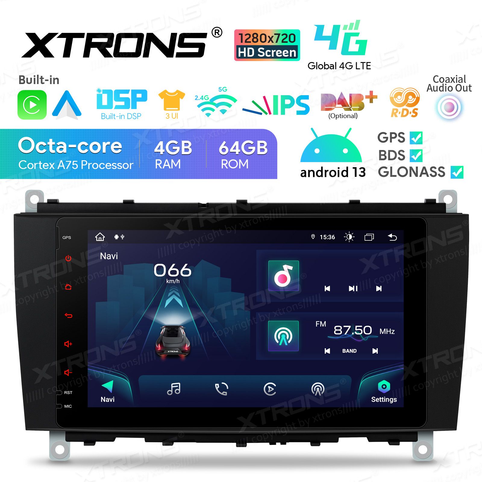 Mercedes-Benz CLK (2005-2006) | C-Class (2004-2007) | G-Class (2005-2008) Android 13  | GPS autoraadio ja multimeedia keskus