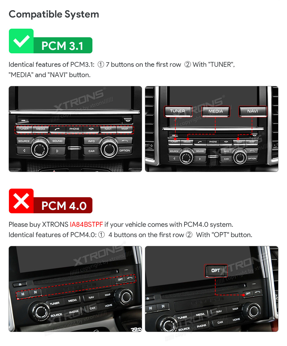 XTRONS IA84BSTPT XTRONS IA84BSTPT custom fit multimedia radio suitability for the car