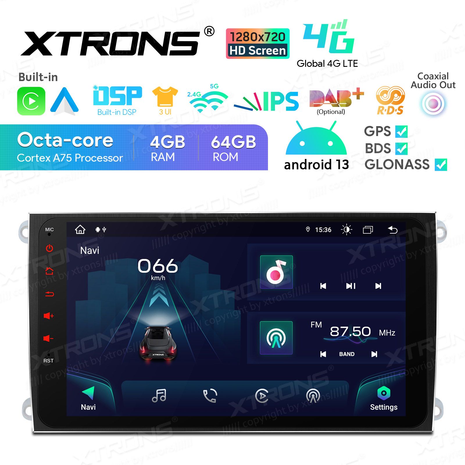 Porsche Cayenne (2003-2010) Android 13  | GPS autoraadio ja multimeedia keskus