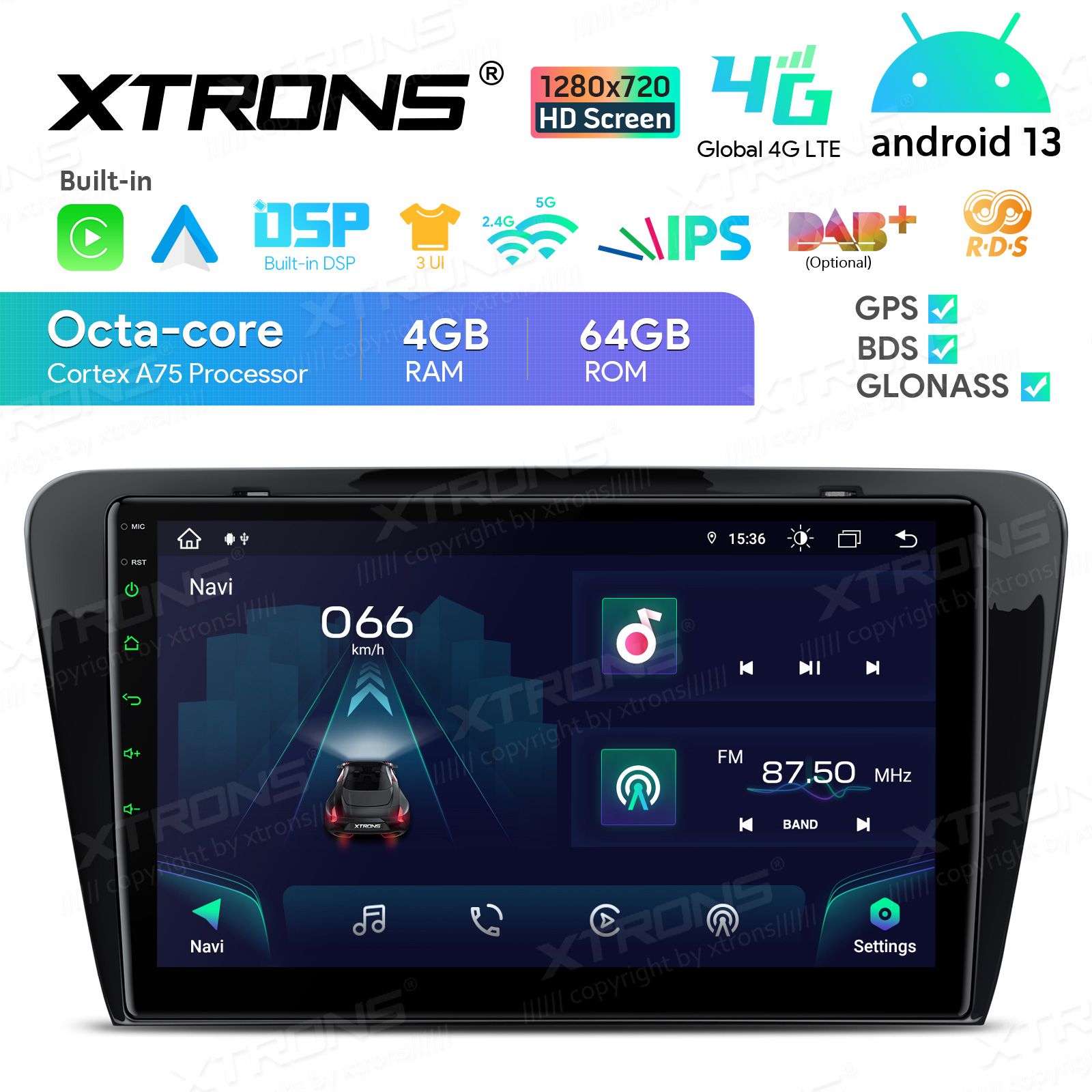 Skoda Octavia | Yeti (2008-2013) Android 13 | auto GPS radio ja multimedia näyttösoitin