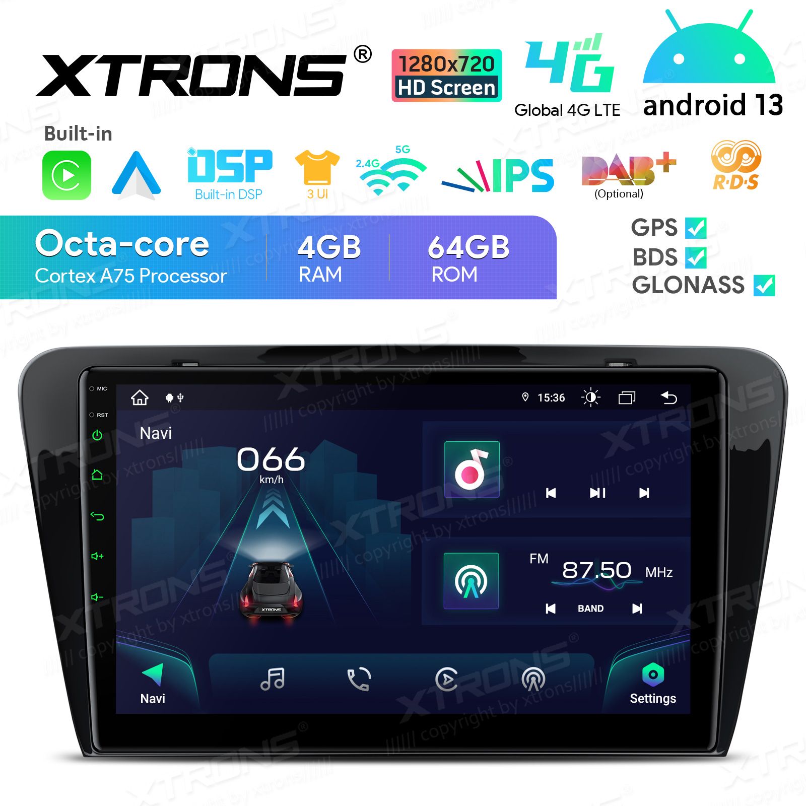 Skoda Octavia (2013 - 2016) Android | GPS autoraadio ja multimeedia keskus