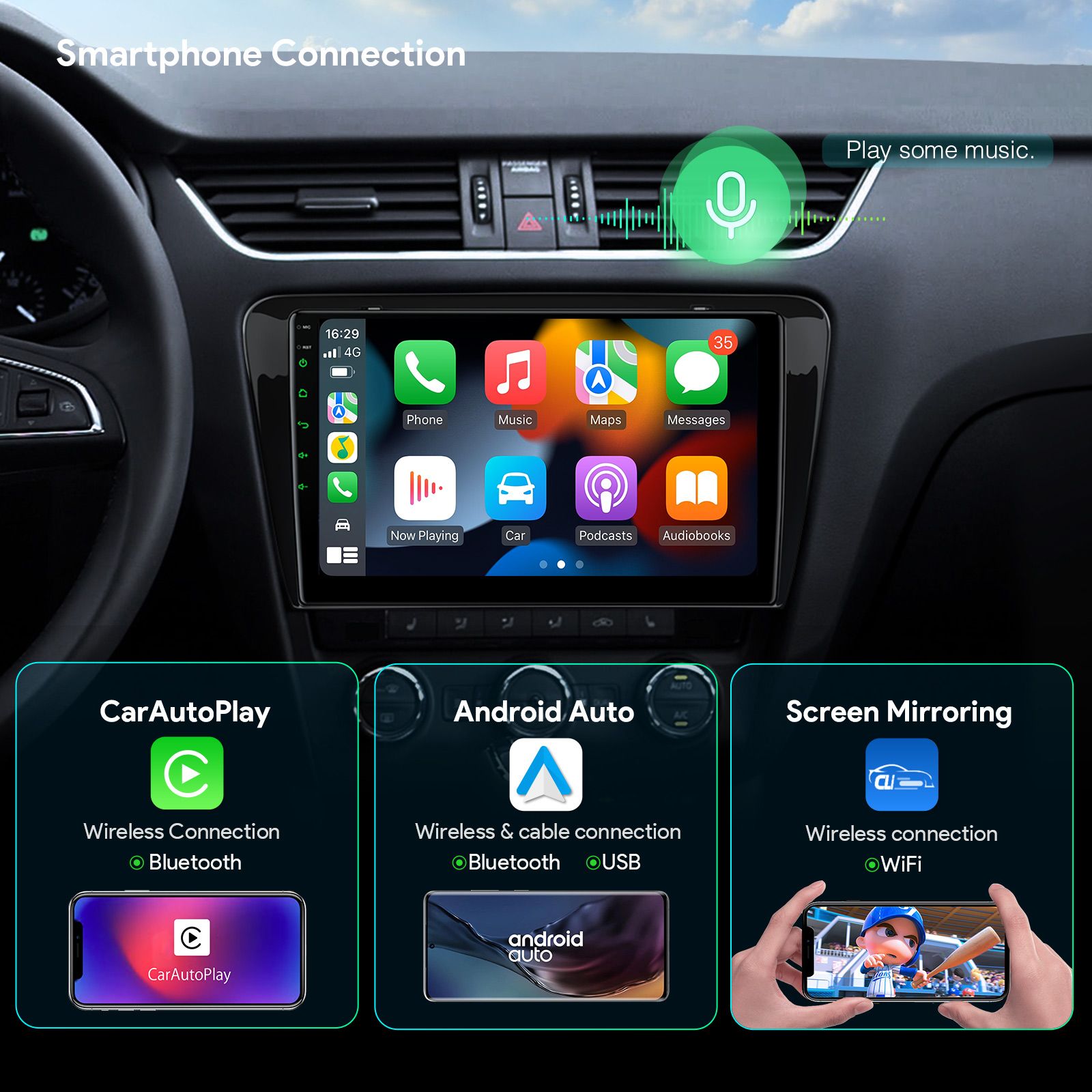 Skoda Octavia | Yeti (2008-2013) Android 13  | GPS autoraadio ja multimeedia keskus