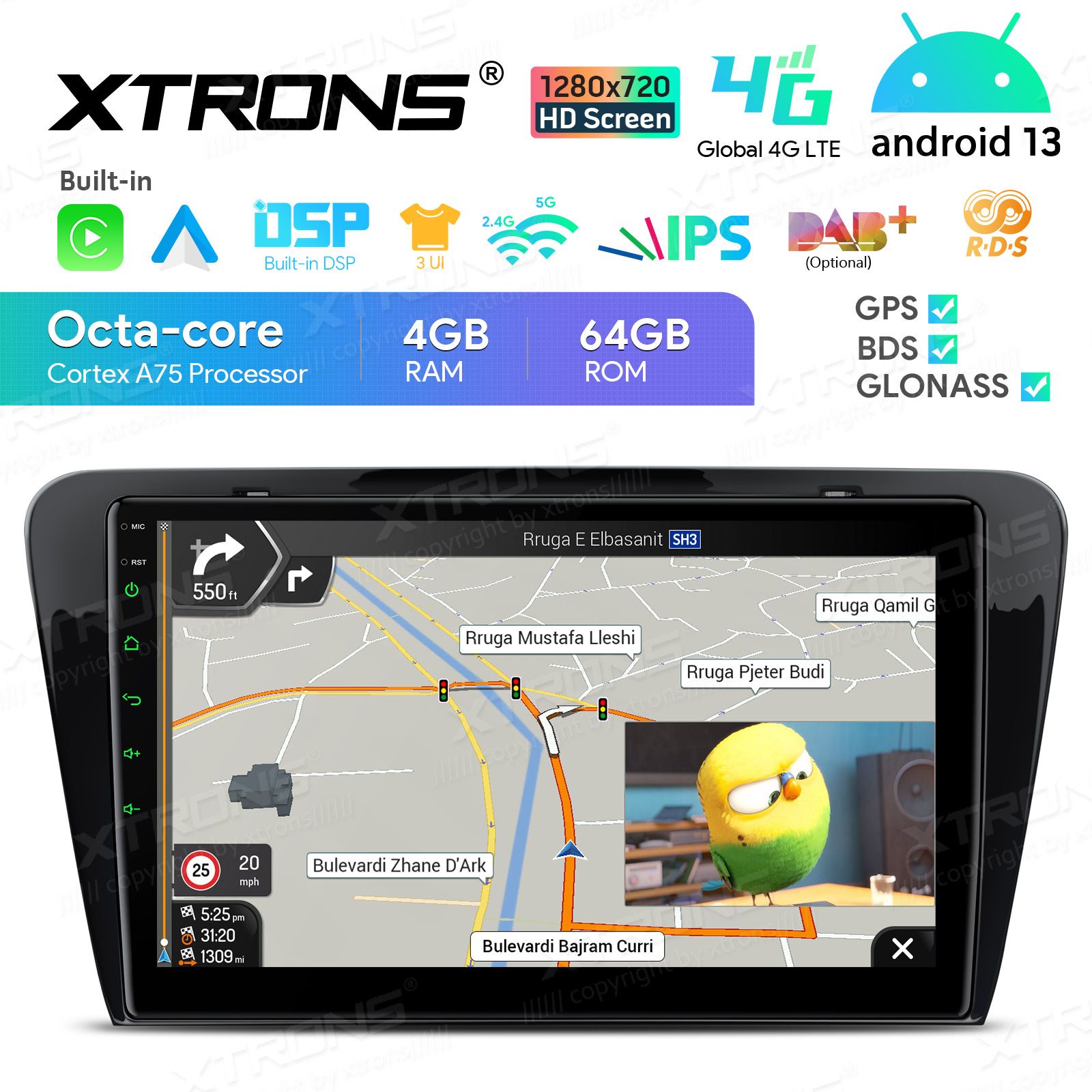 Skoda Octavia | Yeti (2008-2013) Android 13  | GPS autoraadio ja multimeedia keskus