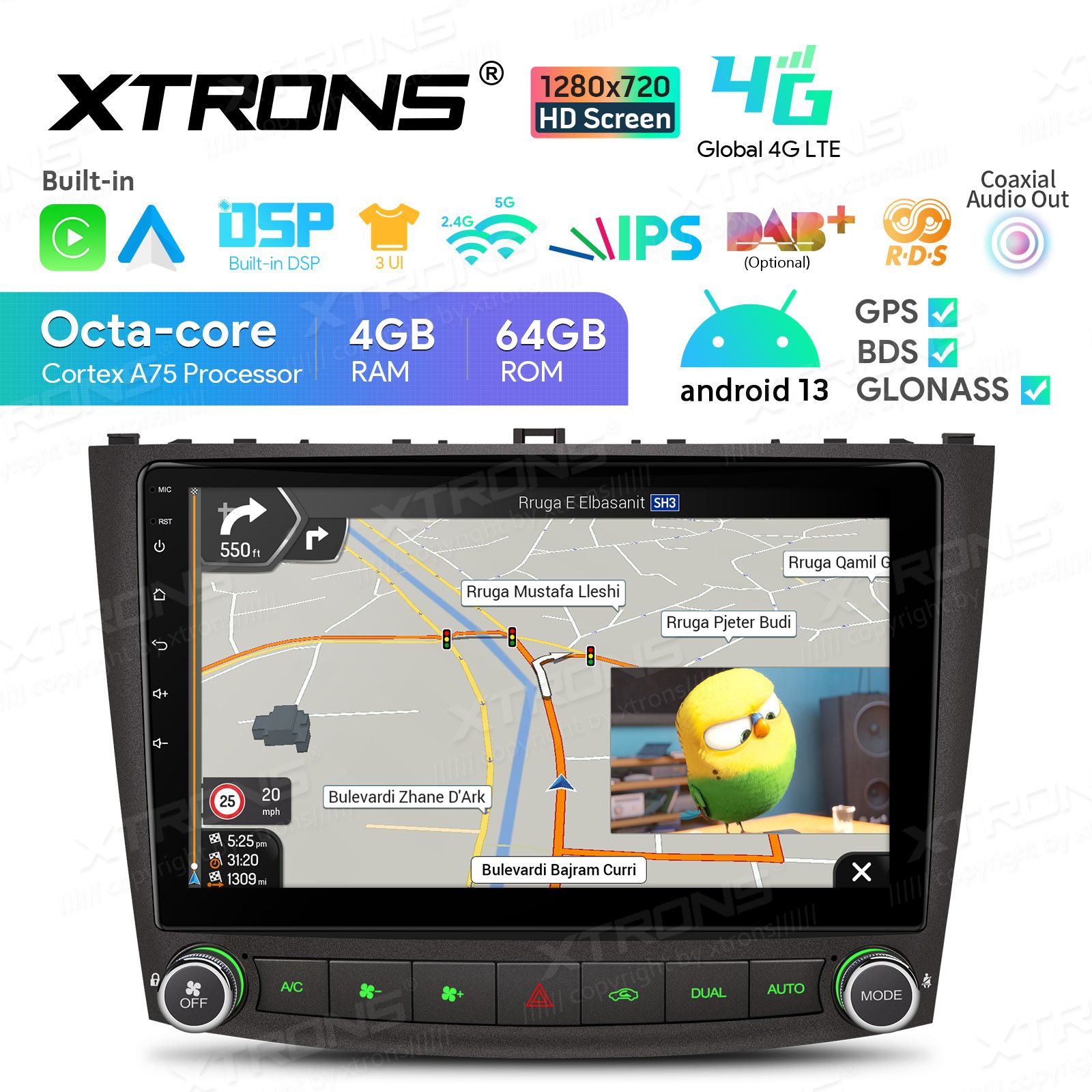 Lexus IS200 | IS300 | IS350 (2006-2012) Android 13  | GPS autoraadio ja multimeedia keskus