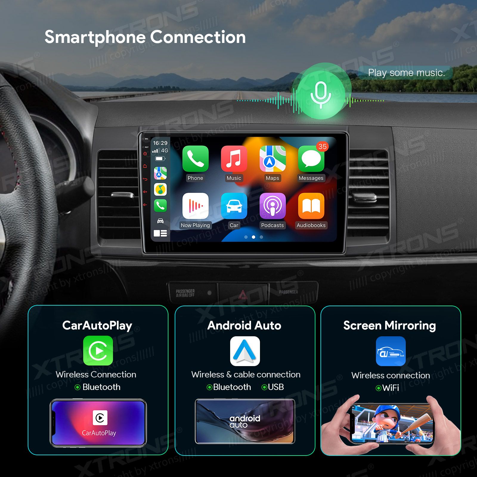 Mitsubishi Lancer (2007-2017) Android 13  | GPS autoraadio ja multimeedia keskus