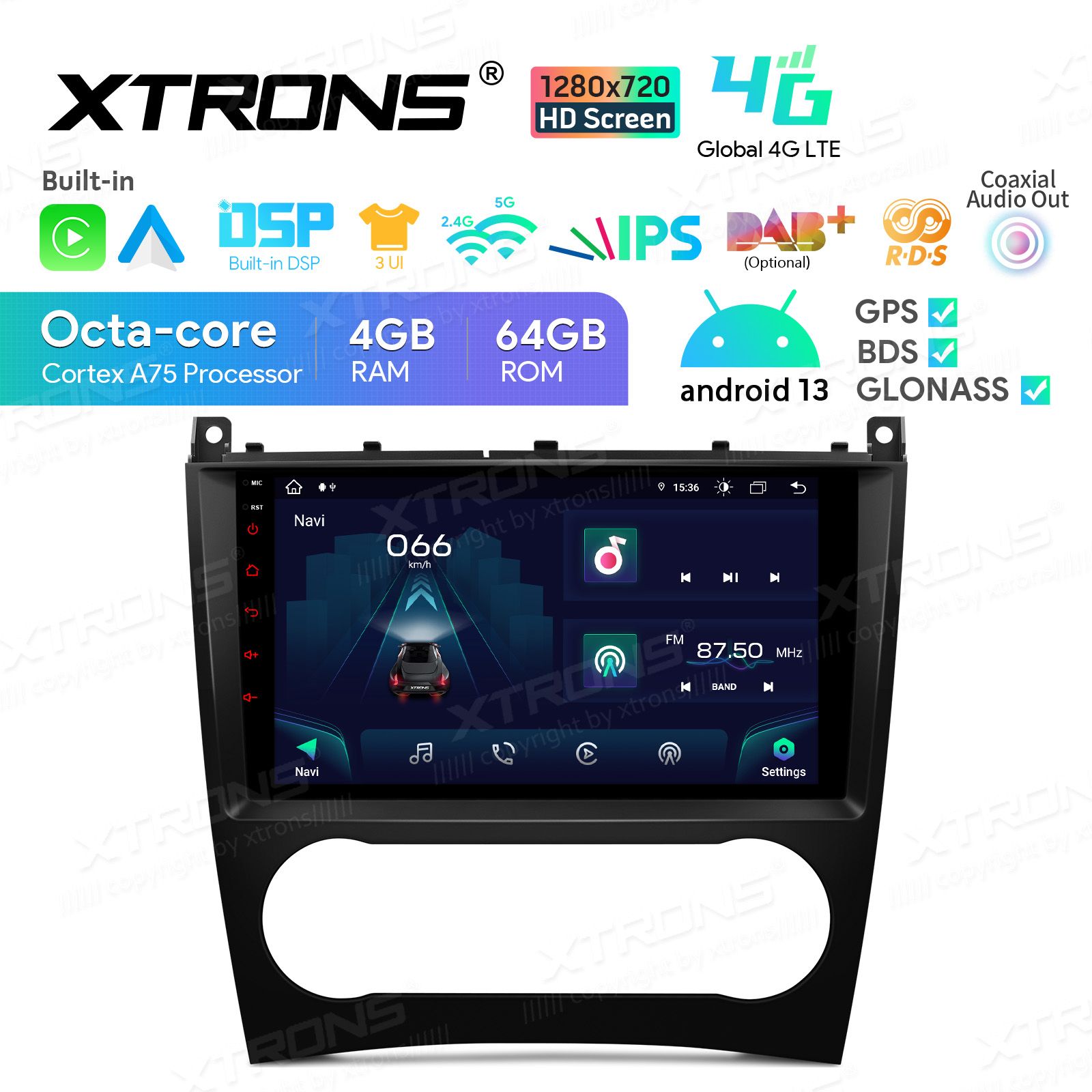 Mercedes-Benz CLK (2005-2006) | C-Class (2004-2007) | G-Class (2005-2008) Android 13  | GPS autoraadio ja multimeedia keskus